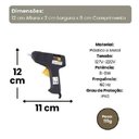 Ver imagem 3 de Pistola de Cola Quente Pequena Mini Aplicador Bico Fico Metalico Alta Precisao 8W Preto Bivolt