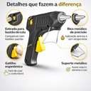 Ver imagem 2 de Pistola de Cola Quente Pequena Mini Aplicador Bico Fico Metalico Alta Precisao 8W Preto Bivolt