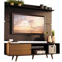 Ver imagem 2 de Rack Madesa Dubai e Painel para Tv até 65 Polegadas com Pés - Preto/rustic D8d8