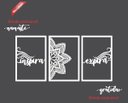 Ver imagem 6 de Quadro Trio Mandala Inspire Expire Mdf Premium Vazado