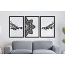 Ver imagem 4 de Quadro Trio Mandala Inspire Expire Mdf Premium Vazado