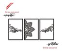 Ver imagem 2 de Quadro Trio Mandala Inspire Expire Mdf Premium Vazado