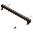 Ver imagem 1 de SUPORTE UNIVERSAL FIXO REGUA TV 56" VESA ATÉ 400 PRETO