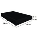 Ver imagem 3 de Cama Box Casal Suede Sereneprime Preto 138x188x40