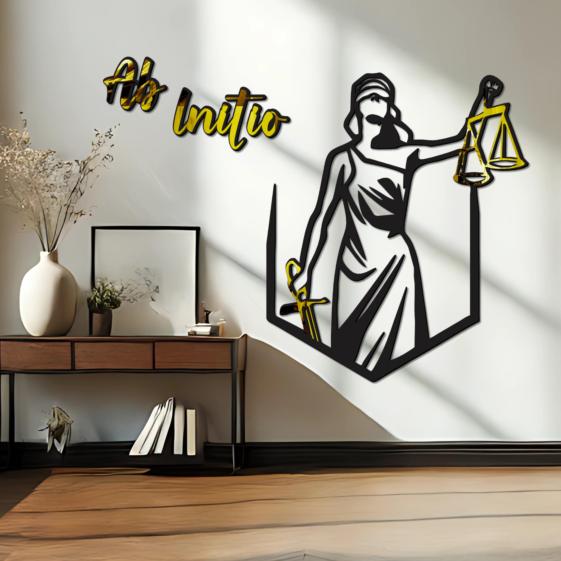 Quadro Decorativo Deusa da Justiça Escritório Advocacia - 3