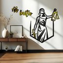 Ver imagem 3 de Quadro Decorativo Deusa da Justiça Escritório Advocacia