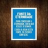 Placa Gospel - Fonte Da Eternidade Jesus É O Senhor 36X46 - 1