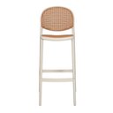 Ver imagem 4 de Banqueta Gourmet Alta 47cm X 76cm Polipropileno Rattan 2 Un Cor:nude