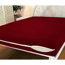 Ver imagem 2 de Capa De Colchão Solteiro - Malha Gel Com Zíper:Vinho