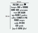 Ver imagem 2 de Adesivo Parede Quarto Frase Fale Com Amor Seja Grato Perdoe