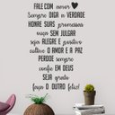 Ver imagem 3 de Adesivo Parede Quarto Frase Fale Com Amor Seja Grato Perdoe