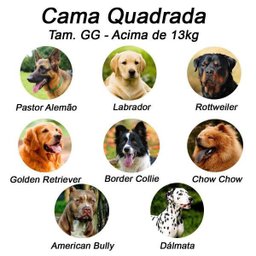 Cama Quadrada Para Cachorro Ou Gato Luppet Luxo Rosa Listras GG - 5
