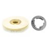 Escova Em NYLON 300 mm COM Flange Para Enceradeira BRALIMPIA, Romher, Eletrolux, Deep Clean, Fort Cl - 1