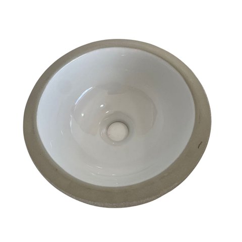 CUBA REDONDA EMBUTIR BRANCA P 25cm - KORT