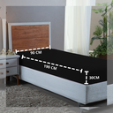 Ver imagem 3 de Lençol Solteiro Aveludado 400 Fios Cama Box e Infantil com Elástico Avulso:preto