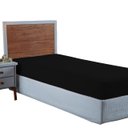 Ver imagem 1 de Lençol Solteiro Aveludado 400 Fios Cama Box e Infantil com Elástico Avulso:preto