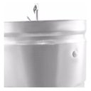 Ver imagem 4 de Kit 3 Comedouro Galvanizado 5kg Prato Plástico para Aves