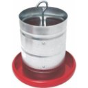 Ver imagem 2 de Kit 3 Comedouro Galvanizado 5kg Prato Plástico para Aves