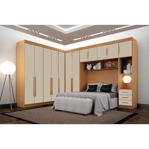 Módulo Completo Casal 12 Portas c/ Aéreo Áurea - Arbo Design