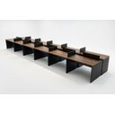 Ver imagem 1 de Plataforma 12 Lugares Castanho Tannat /preto 40 Mm 7200x1500 com Caixa/4tomadas