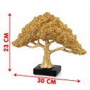 Ver imagem 4 de Escultura Decorativa Arvore da Fortuna Divina Dourado Resina