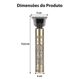 Maquina De Acabamento Retro Dragão Barba Cabelo Profissional - 9