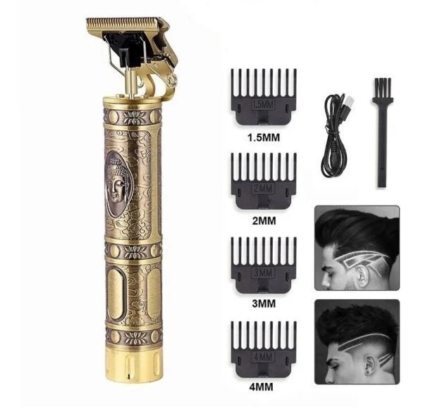Maquina Barbeador Aparador de Pelos Retro Buda Gold Daling - 2