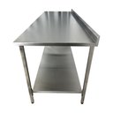 Ver imagem 3 de Mesa de Aço Inox Industrial 150x60x90 Cm com 1 Prateleira Plano Liso com Espelho Nortinox Stander