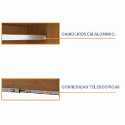 Guarda Roupa Chicago 3 Portas de Correr 9 Gav C/ Espelho e Pés Tcil Tcil Móveis Chicago 3 Portas Com - 7
