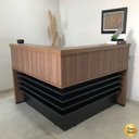 Ver imagem 7 de Balcão para Escritório Atendimento/recepção em L Nogal/preto