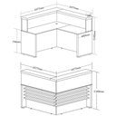 Ver imagem 2 de Balcão para Escritório Atendimento/recepção em L Nogal/preto