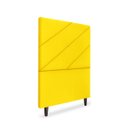 Ver imagem 3 de Cabeceira Estofada Queen Cristal 90cm Suede Amarelo