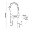 Ver imagem 5 de Torneira Gourmet Prizi Cheff Ii 50cm, Bancada, com Spray, Mo