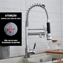 Ver imagem 2 de Torneira Gourmet Prizi Cheff Ii 50cm, Bancada, com Spray, Mo