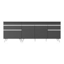 Ver imagem 7 de Kit com 2 Balcões de Cozinha 150cm e 70cm Veneza Multimóveis V2073 Preto/branco