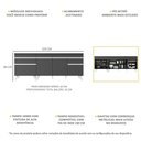 Ver imagem 4 de Kit com 2 Balcões de Cozinha 150cm e 70cm Veneza Multimóveis V2073 Preto/branco