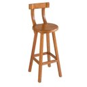 Ver imagem 1 de Banqueta Alta de Madeira com Encosto Girafa