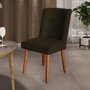 Ver imagem 2 de Kit 2 Cadeiras Sala de Jantar Cozinha Estofada Paris Suede - Twdecora