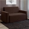 Sofá-cama Dobrável 2 Lugares Pratik 5000 Mamflex - Marrom - Suede - 2