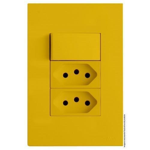 Conjunto Interruptor Paralelo Dupla 10A 4X2 Brs12300-5Mt - 1