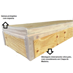 Cama Box Baú Solteiro Blindado Linhão Branco com pistão a gas - 3