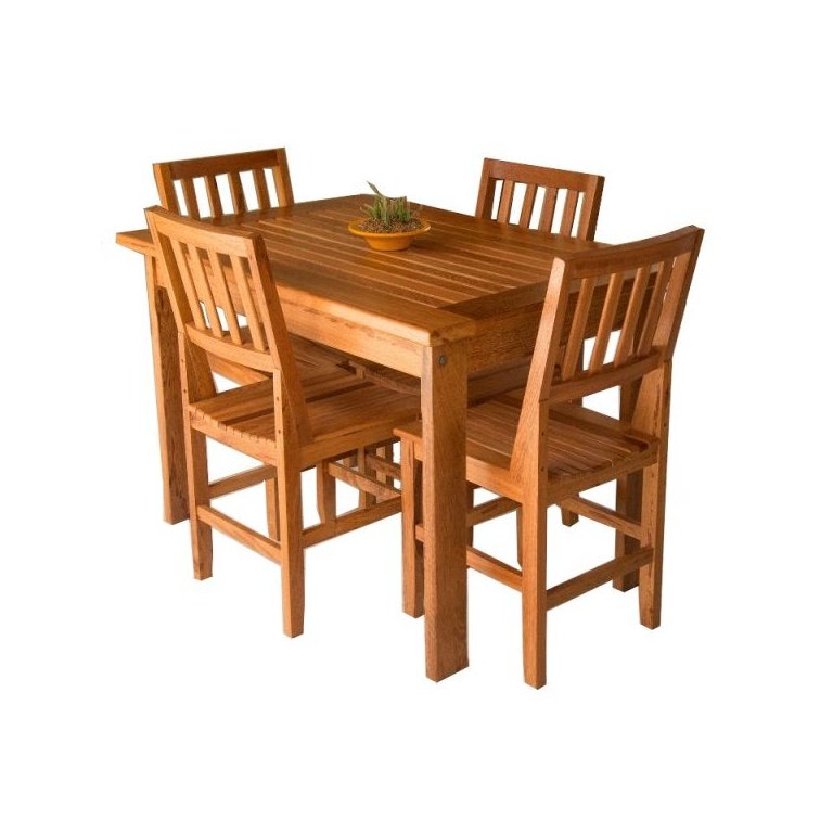 Conjunto Mesa Jantar Ripada 1,20M 4 Cadeiras Confort