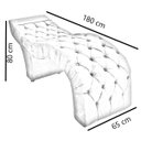 Ver imagem 3 de Maca Estética Estofada Capitonê Salão Design de Sobrancelhas - Rose Gold