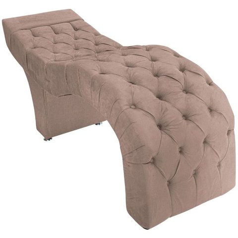 Maca Estética Estofada Capitonê Salão Design de Sobrancelhas - Rose Gold