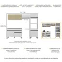 Ver imagem 4 de Armário de Cozinha Compacta 4 peças MP3692.964 Veneza Branco