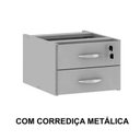 Ver imagem 7 de Estação de Trabalho 1,40x1,40m com 02 Gavetas - Job - Cinza / Cinza - 43019