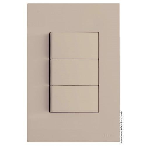Kit Interruptor Triplo 2 Paralelo 1 Simples 4X2 Brs12086-3Ar - 1