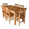 Conjunto Mesa Jantar Ripada 1,60M 6 Cadeiras Confort Madeira Maciça - 1
