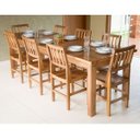 Ver imagem 1 de Conjunto de Mesa de Jantar Mineirinha 2,50M com 8 Cadeiras Confort em Madeira de Lei Maciça