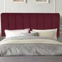 Ver imagem 1 de Painel Estofada Kiara 90cm Solteiro Box Quarto Suede Bordô - Gat Magazine